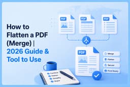 How to Flatten a PDF (Merge) | 2026 Guide & Tool to Use